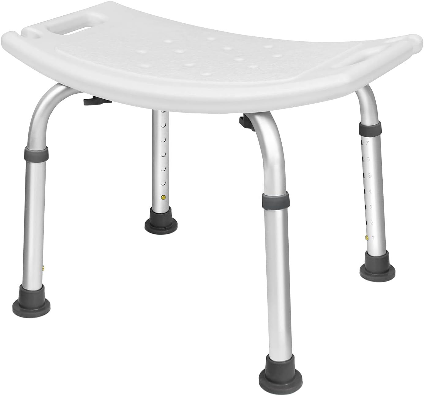 Höhenverstellbarer Duschhocker (bis 136 kg), Duschhocker Höhenverstellbar - 2