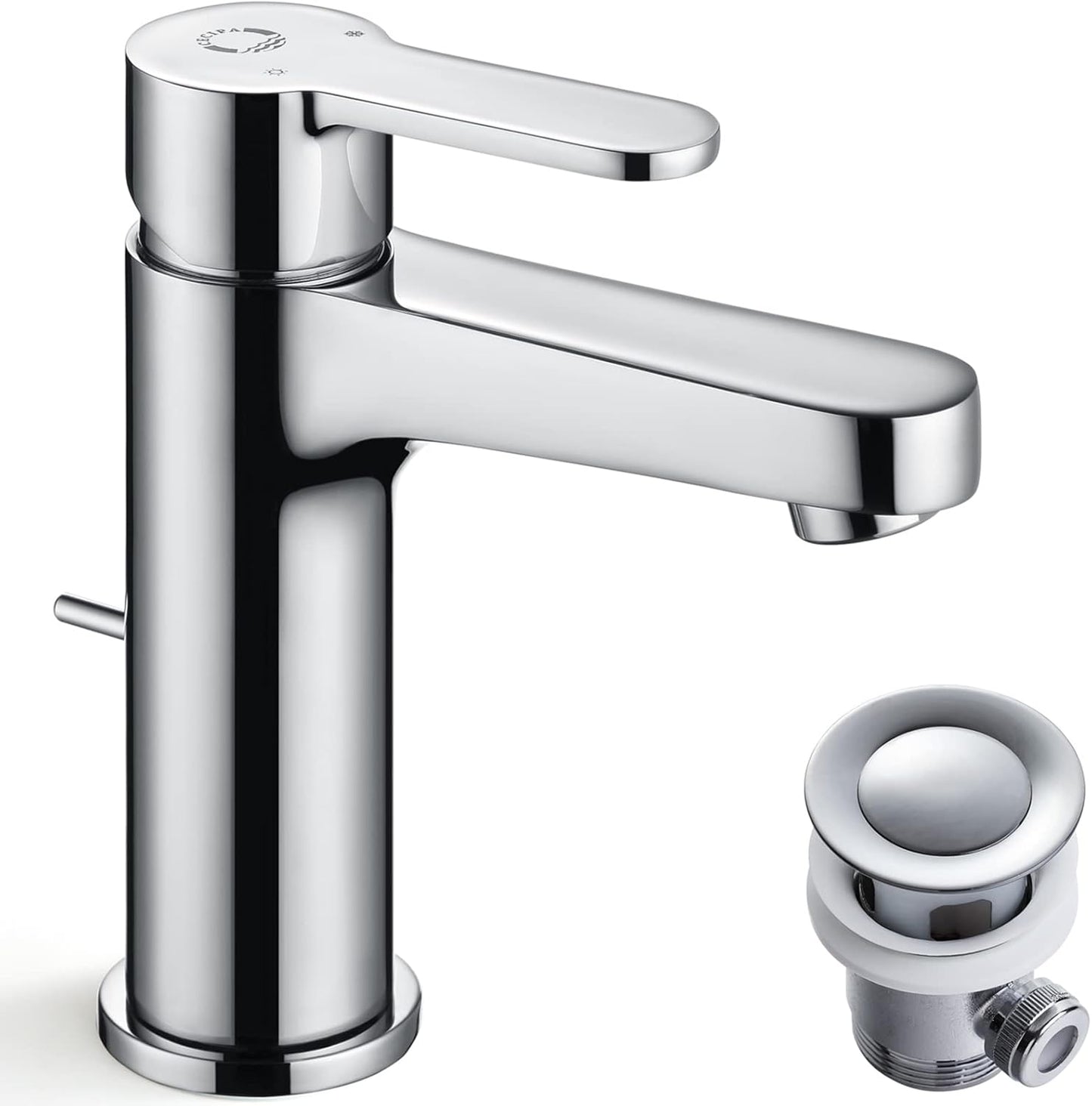Wasserhahn, A: Chrom