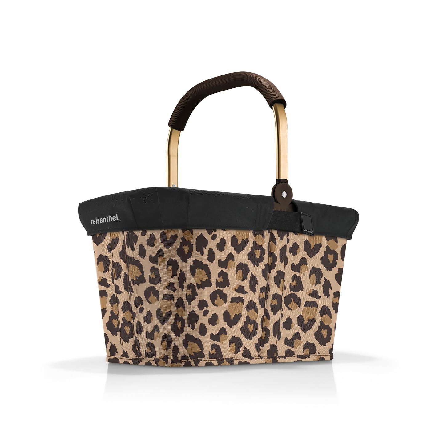 Einkaufskorb mit Innentasche und Cover (wasserabweisend), Frame Leo Macchiato + Black