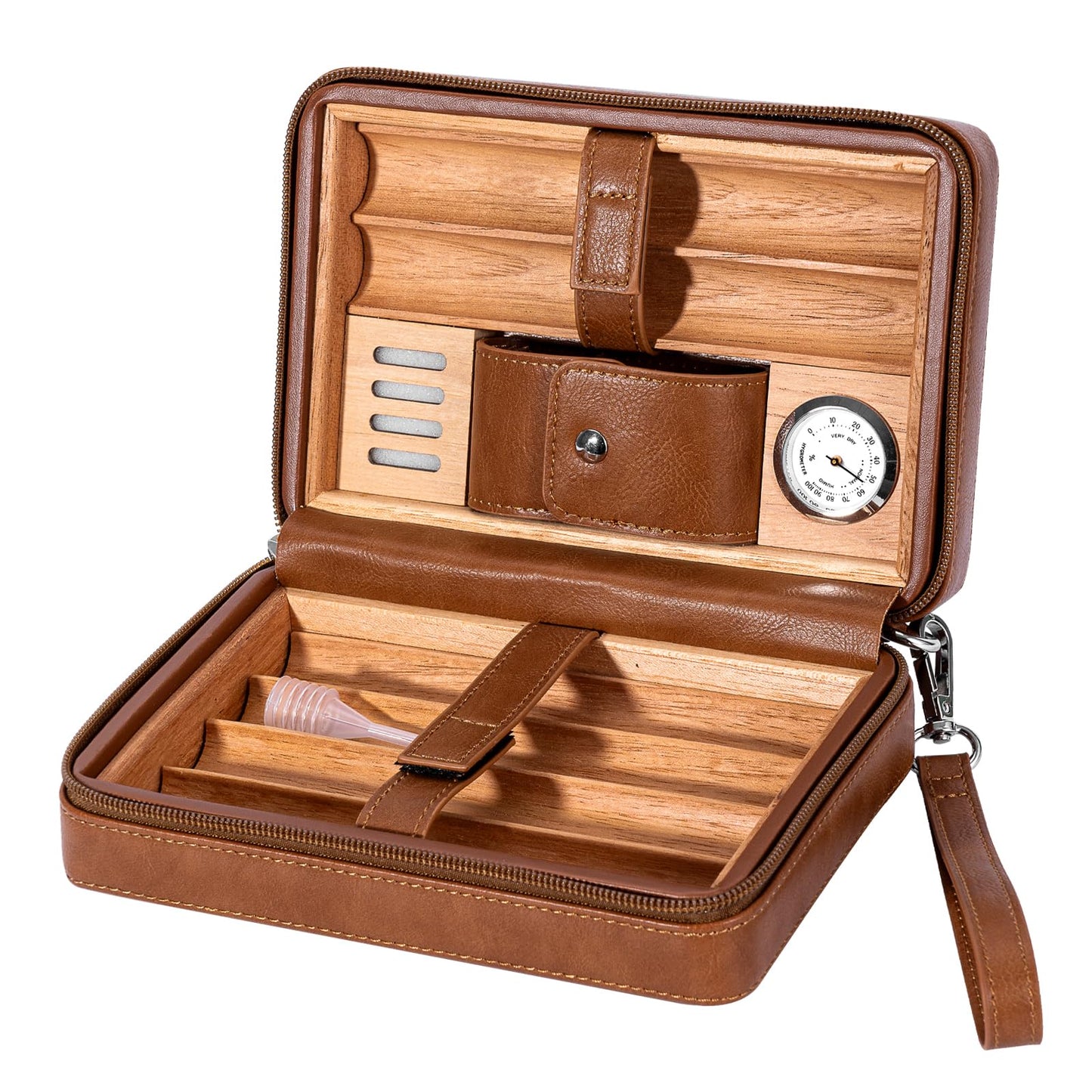 Leder Zedernholz Humidor Etui