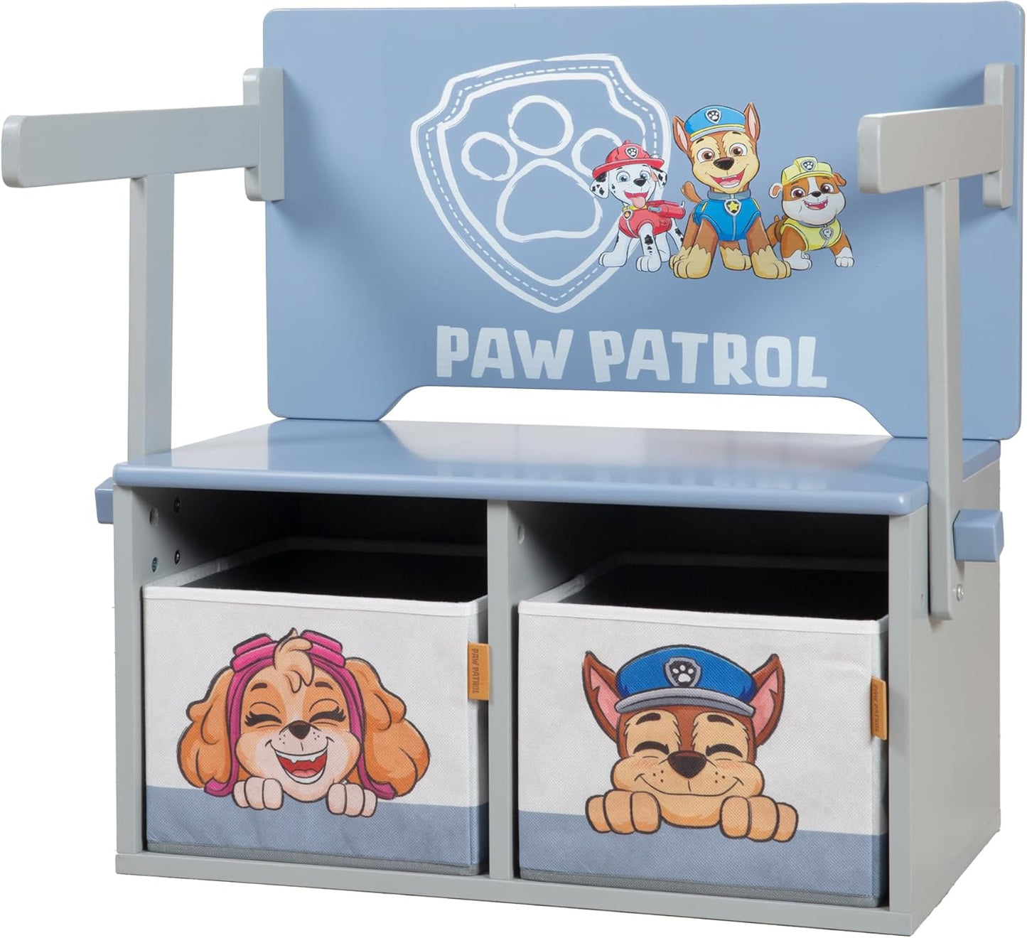 Klappbare Sitzbank mit Aufbewahrungsboxen Paw Patrol, Sitzbank
