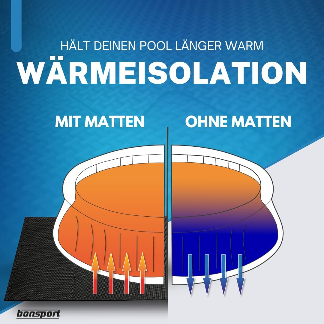 Pool-Unterlegmatten-Set (12 Stück), 12 Matten