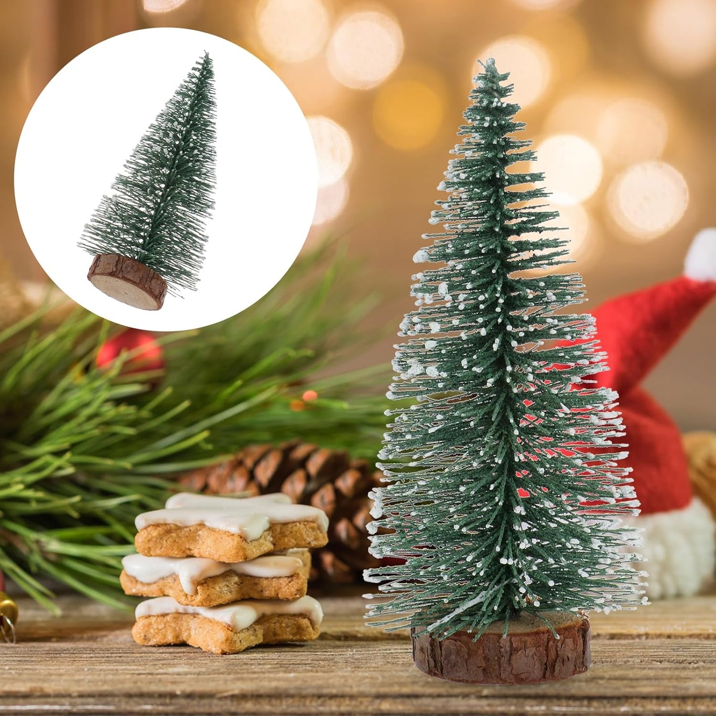 10er Pack Mini Weihnachtsbaum Ornamente