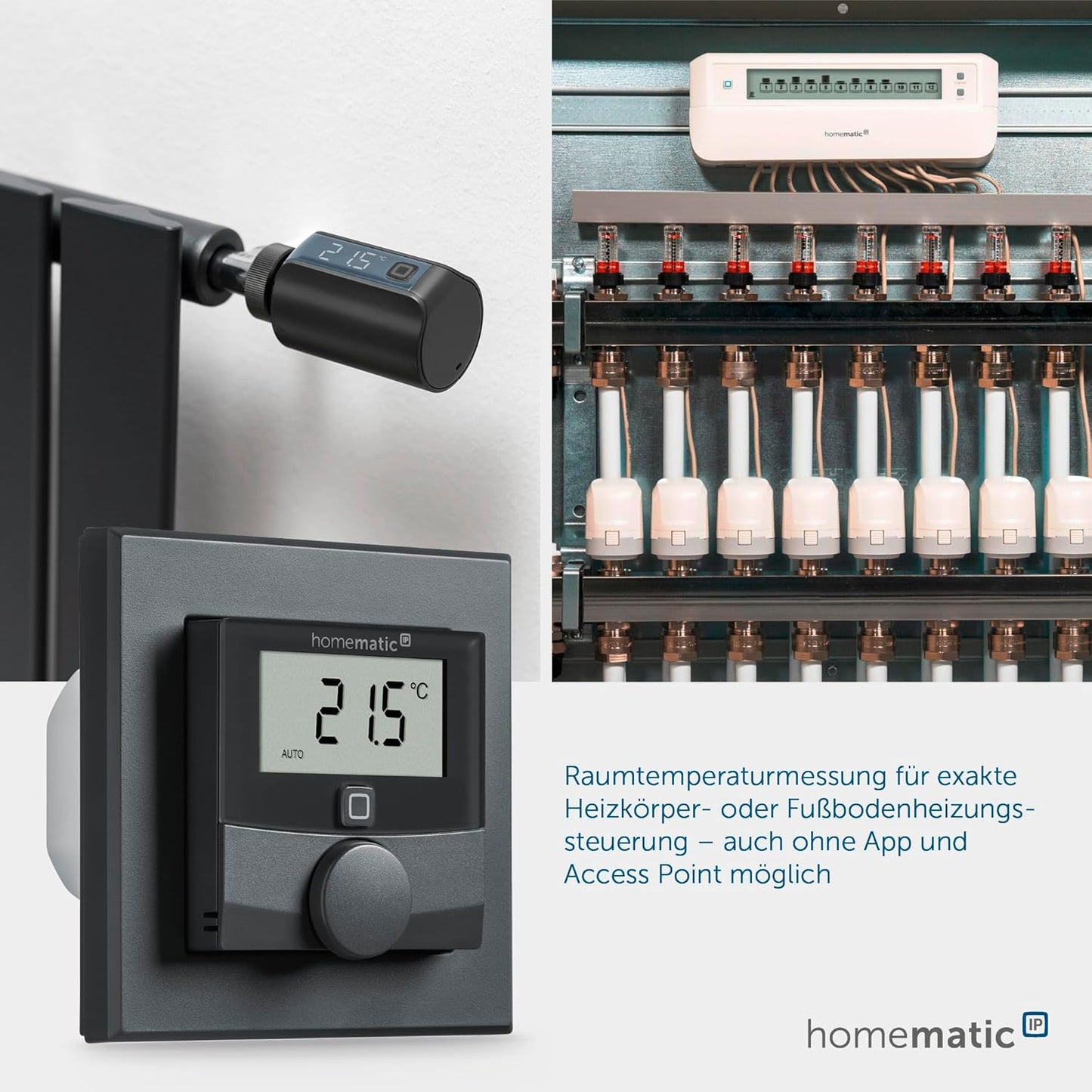 Wandthermostat HmIP-BWTH-A 230V, für 230V Stellantriebe, anthrazit