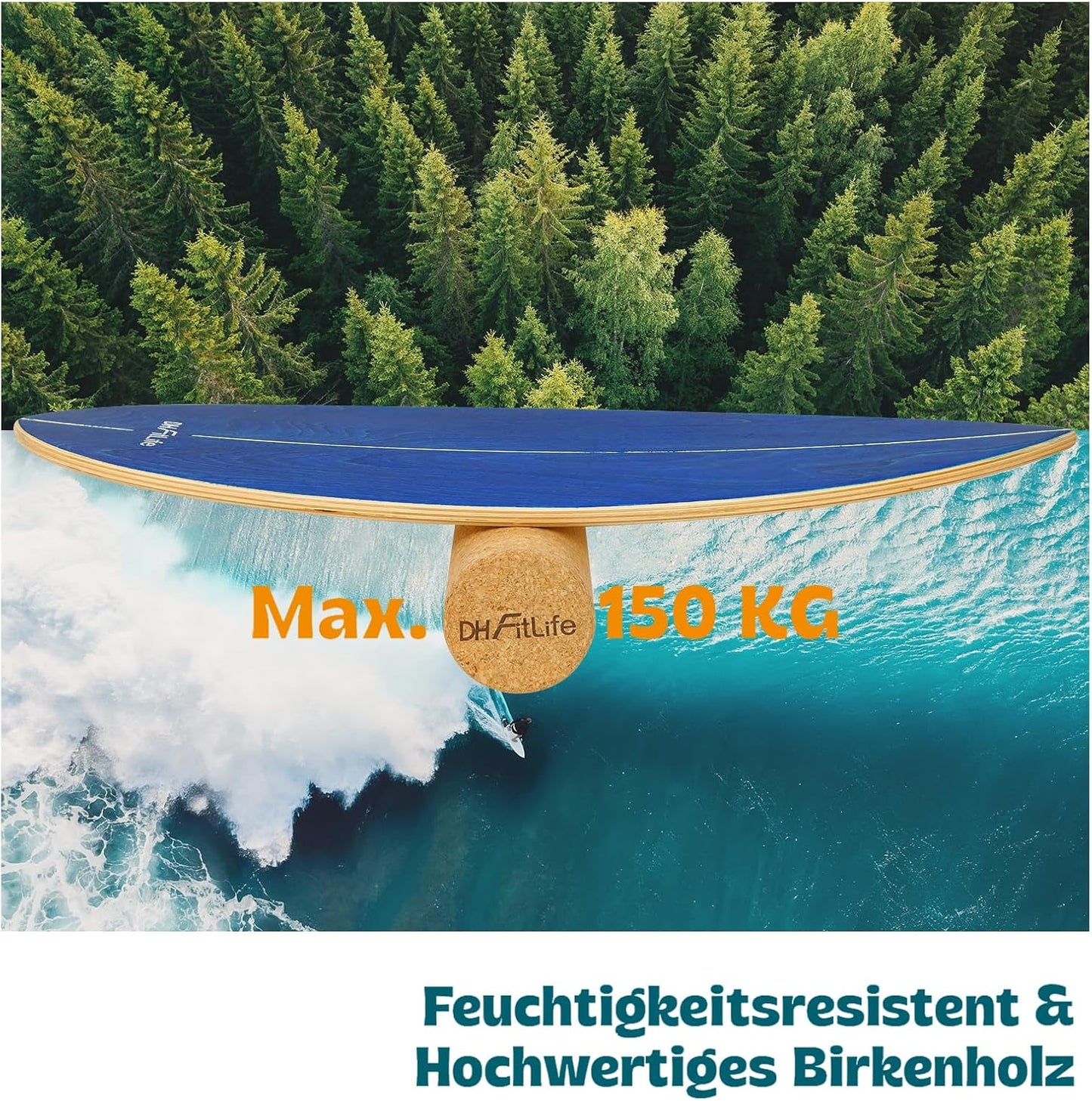Balance Board für Indoor-Training und Spass, Himmelblau