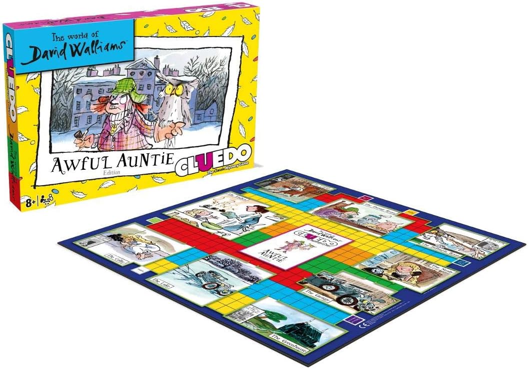 Cluedo Mystery Brettspiel - The World of David Walliams - Awful Auntie Edition, David Walliams