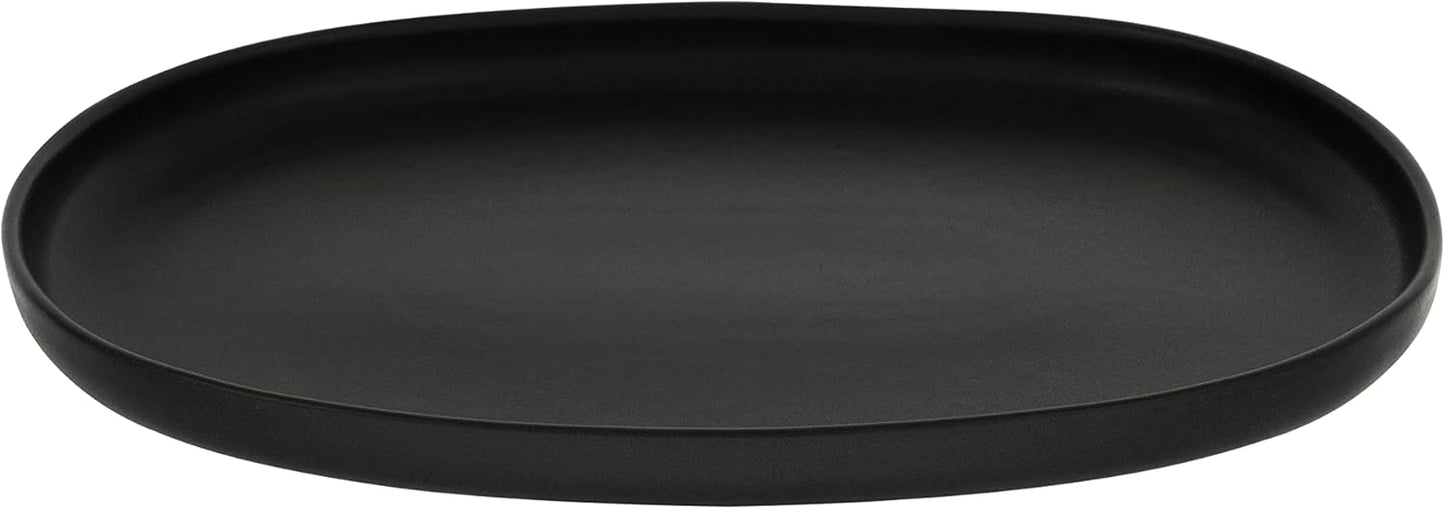 Ovale Servierplatte Uno, Black Servierplatte 1 teilig
