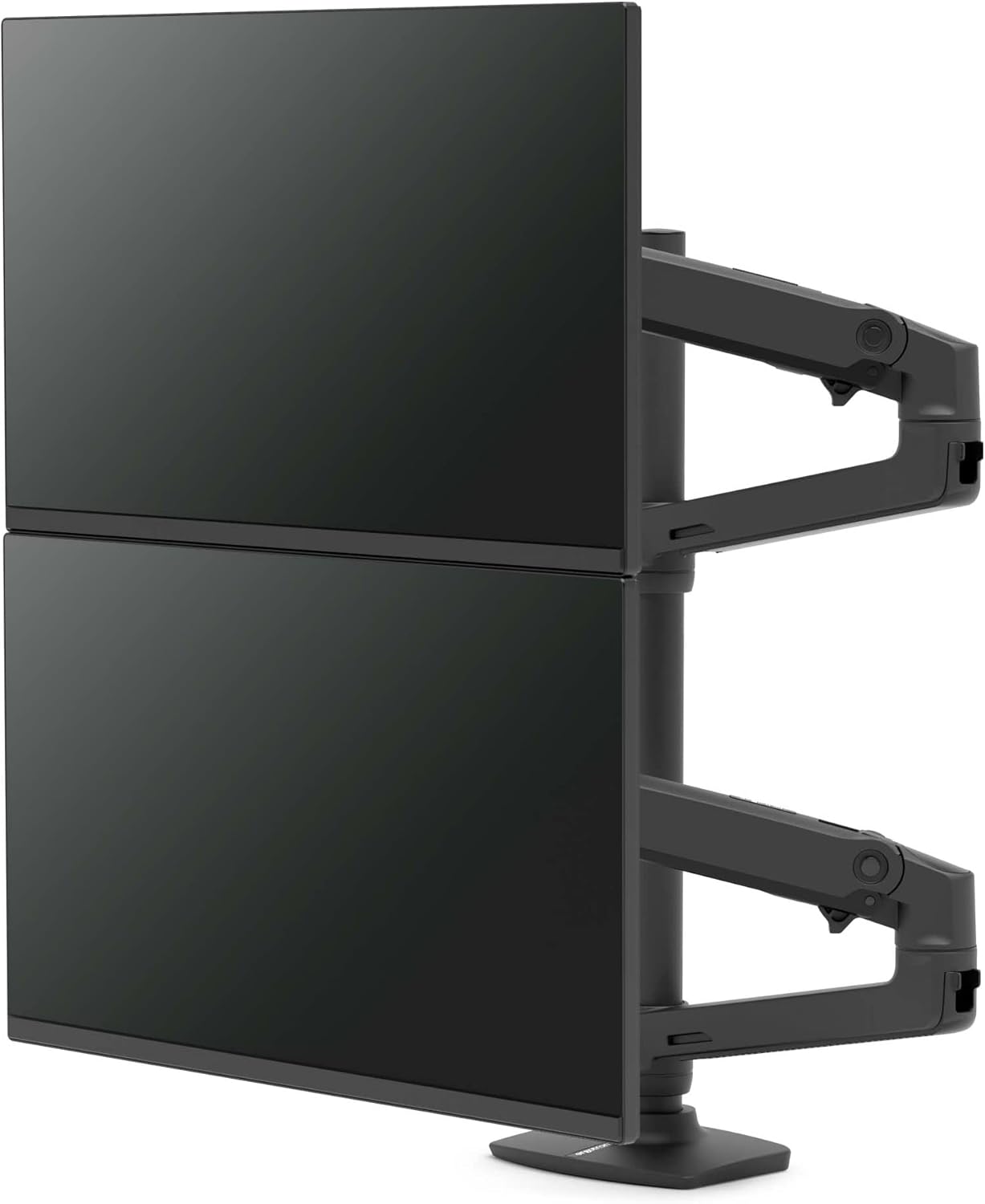 Dual Monitor Arm mit CF-Technologie (bis 40 Zoll), LX Stacking Arm 2 Monitors - Up to 40 inches - 23 Inch Pole Schwarz