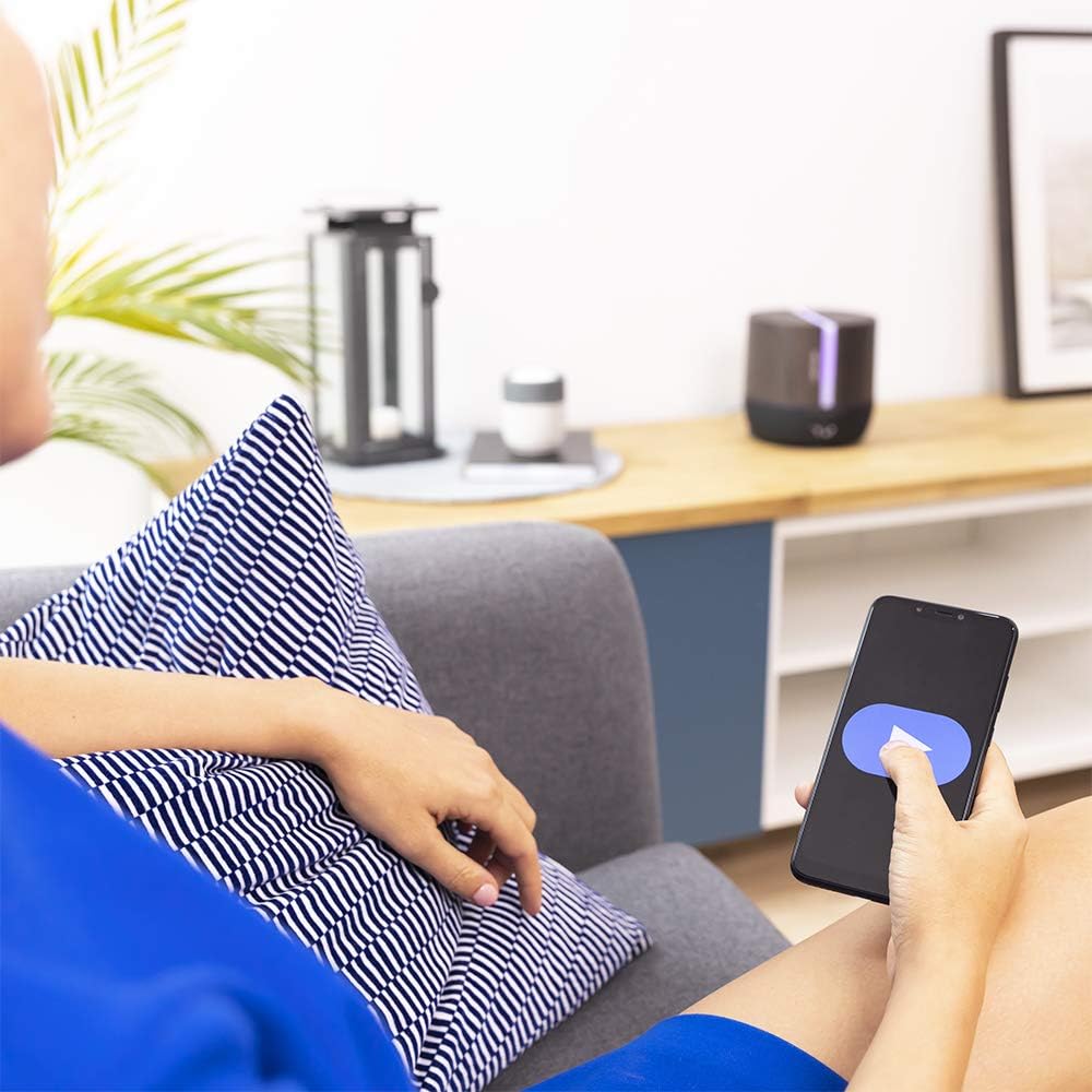 Aroma-Diffusor 05649 mit Bluetooth-Lautsprecher und App-Steuerung, APP | Lautsprecher Black Woody