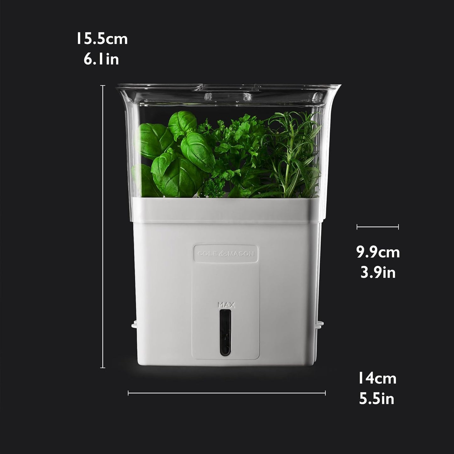 Kräutertopf für frische Kräuter, Schnittkräuterbox