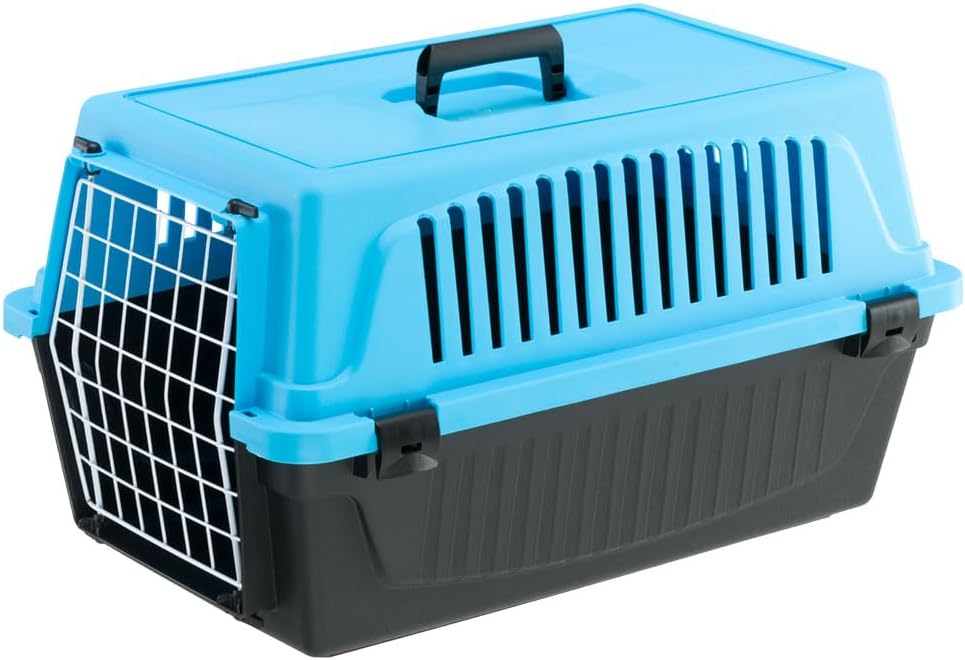 Transportbox Atlas 20 EL - Pet carriage, blue, 1 Tür L 58 x B 37 x H 32 cm Blau