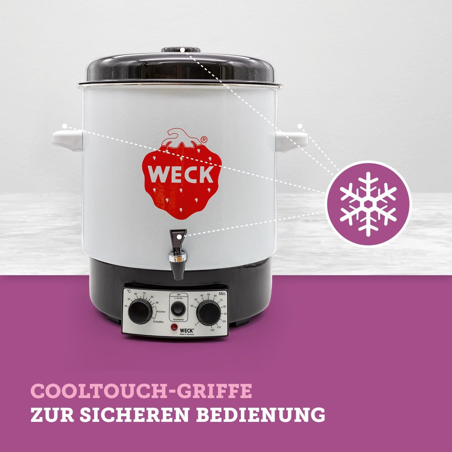 Einkochautomat WAT15-A mit Thermostat & Zeitschaltuhr