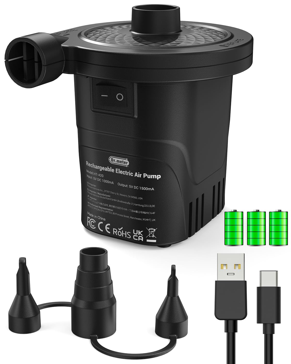 Wiederaufladbare Luftpumpe, HT-420
