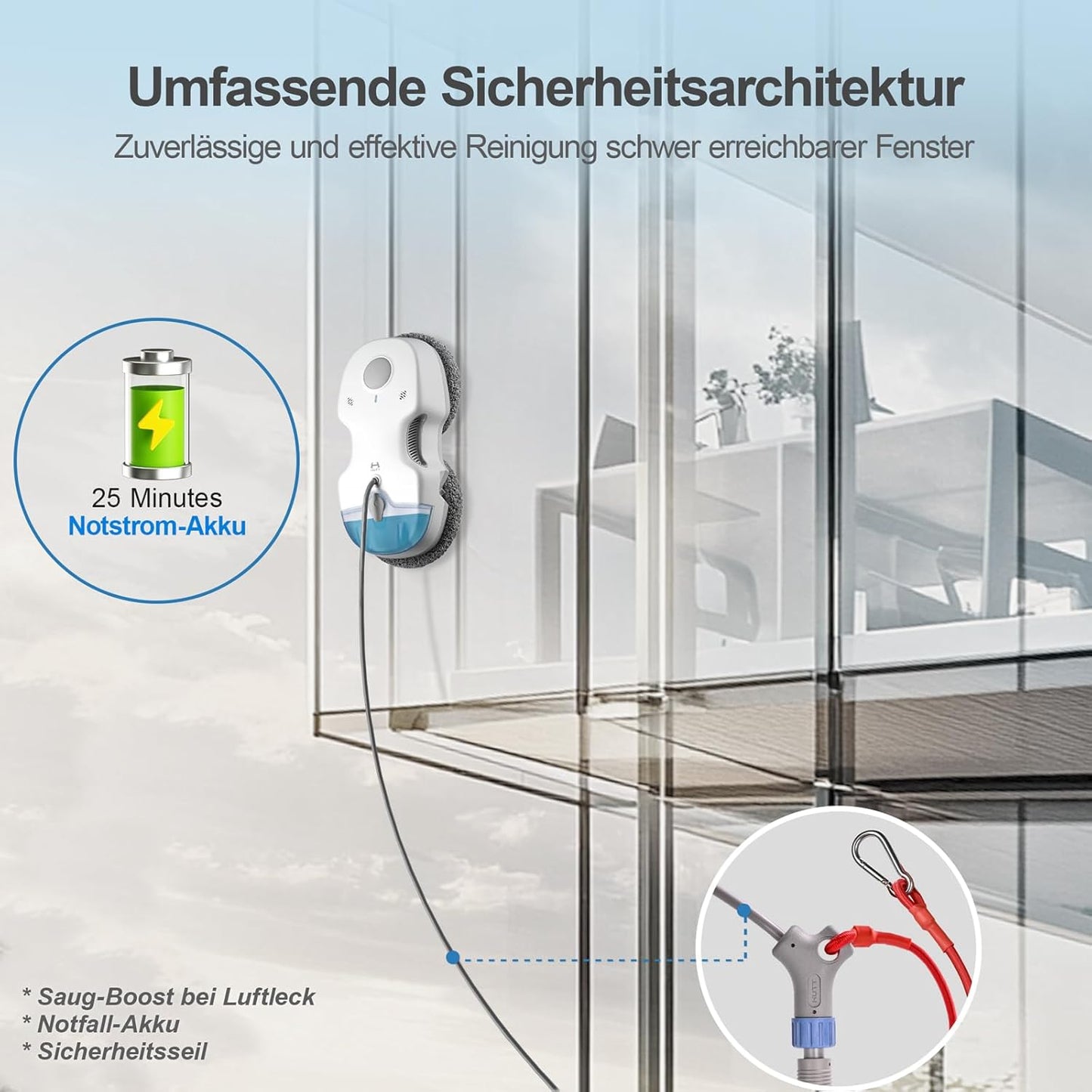 Fensterputzroboter S7, S7 Weiß