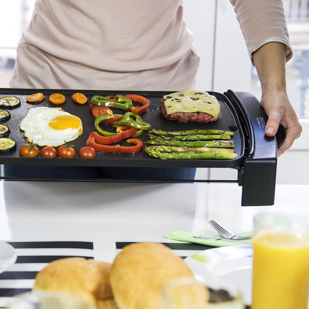 Elektrische Grillplatte, Schwarz 2150W