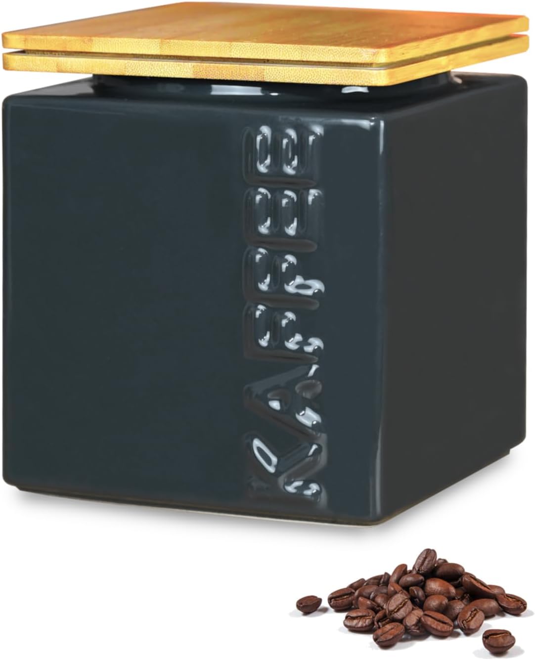 Kaffeedose luftdicht, stapelbar, 500g, Kaffee Anthrazit