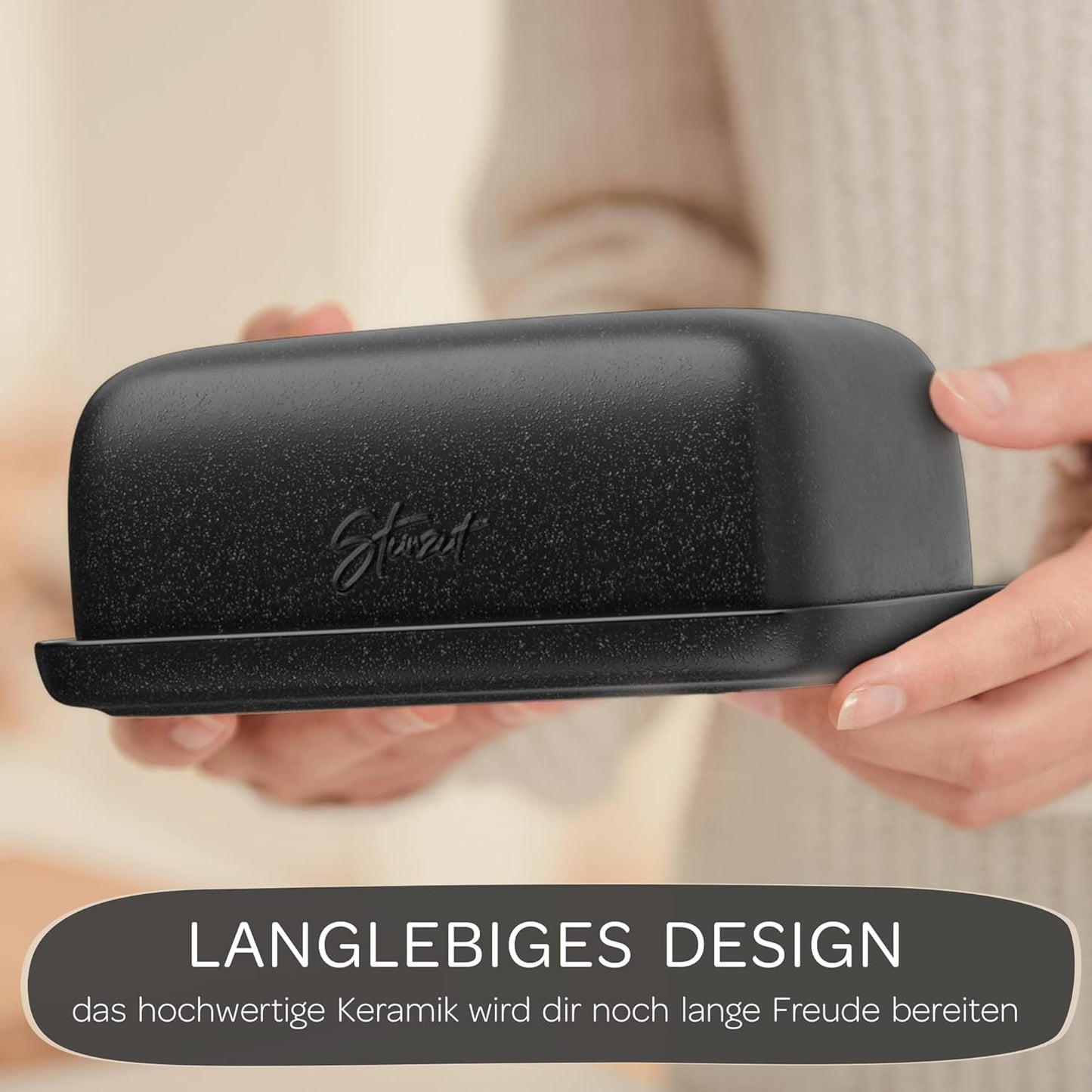 Design Butterdose, Schwarz