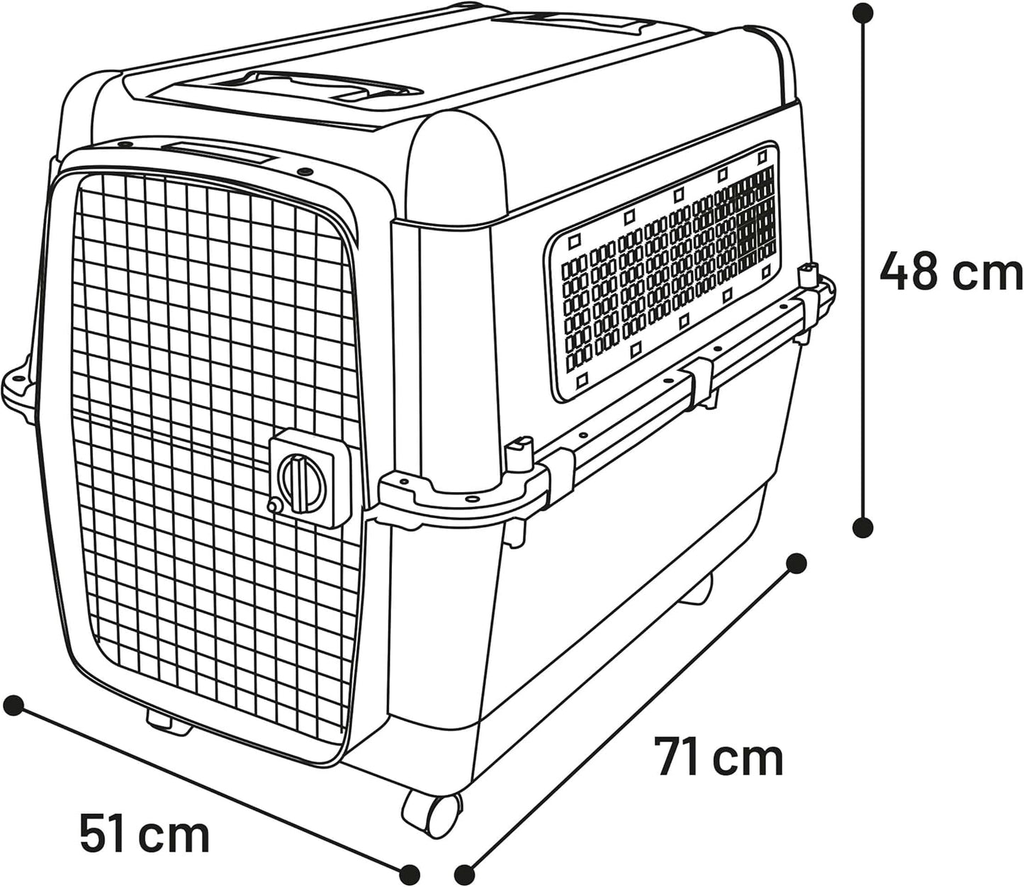 Transportbox Lanta, M - 51x71x48cm