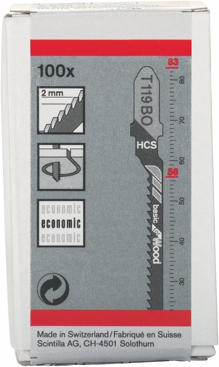 Stichsägeblatt T 119 BO, 100 Stück