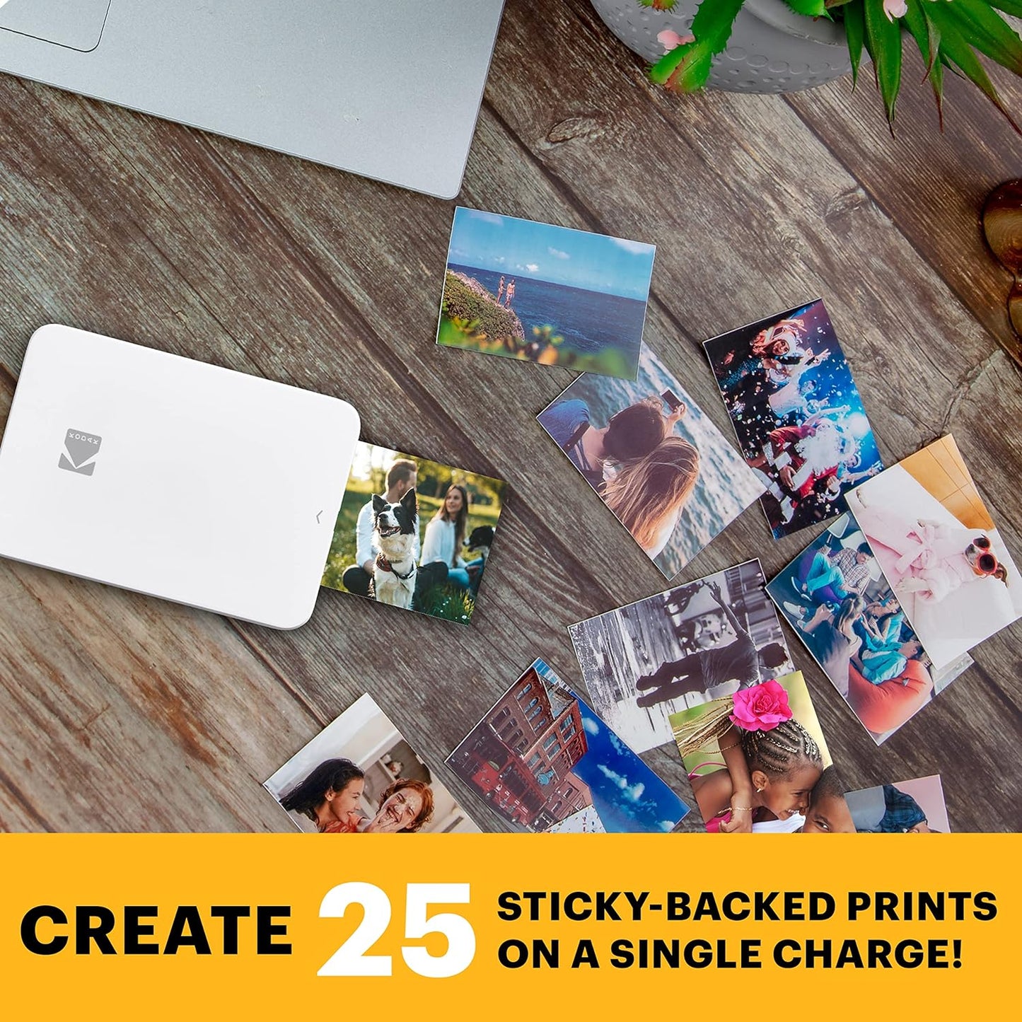 Step Slim Sofort-Smartphone-Fotodrucker, Drucker Weiss