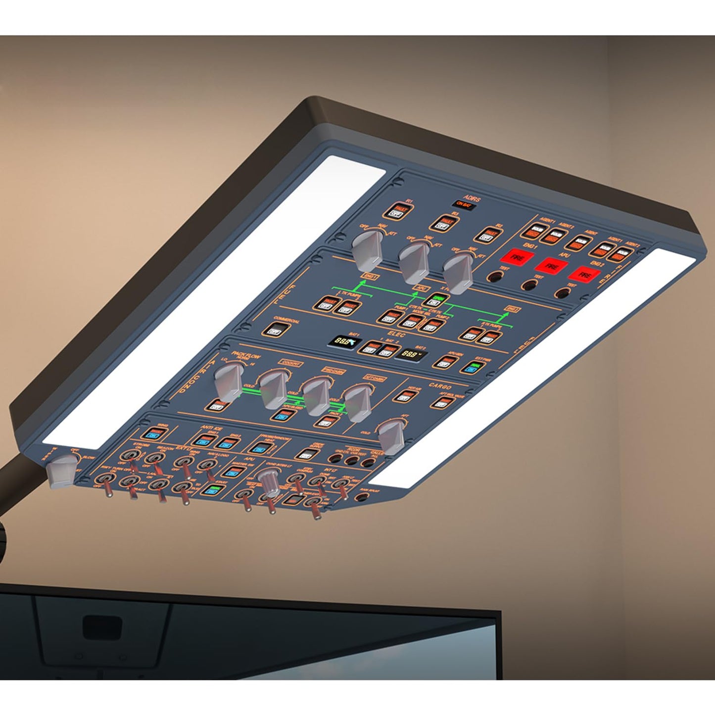 A320OVH Flugsimulator Overheadpanel
