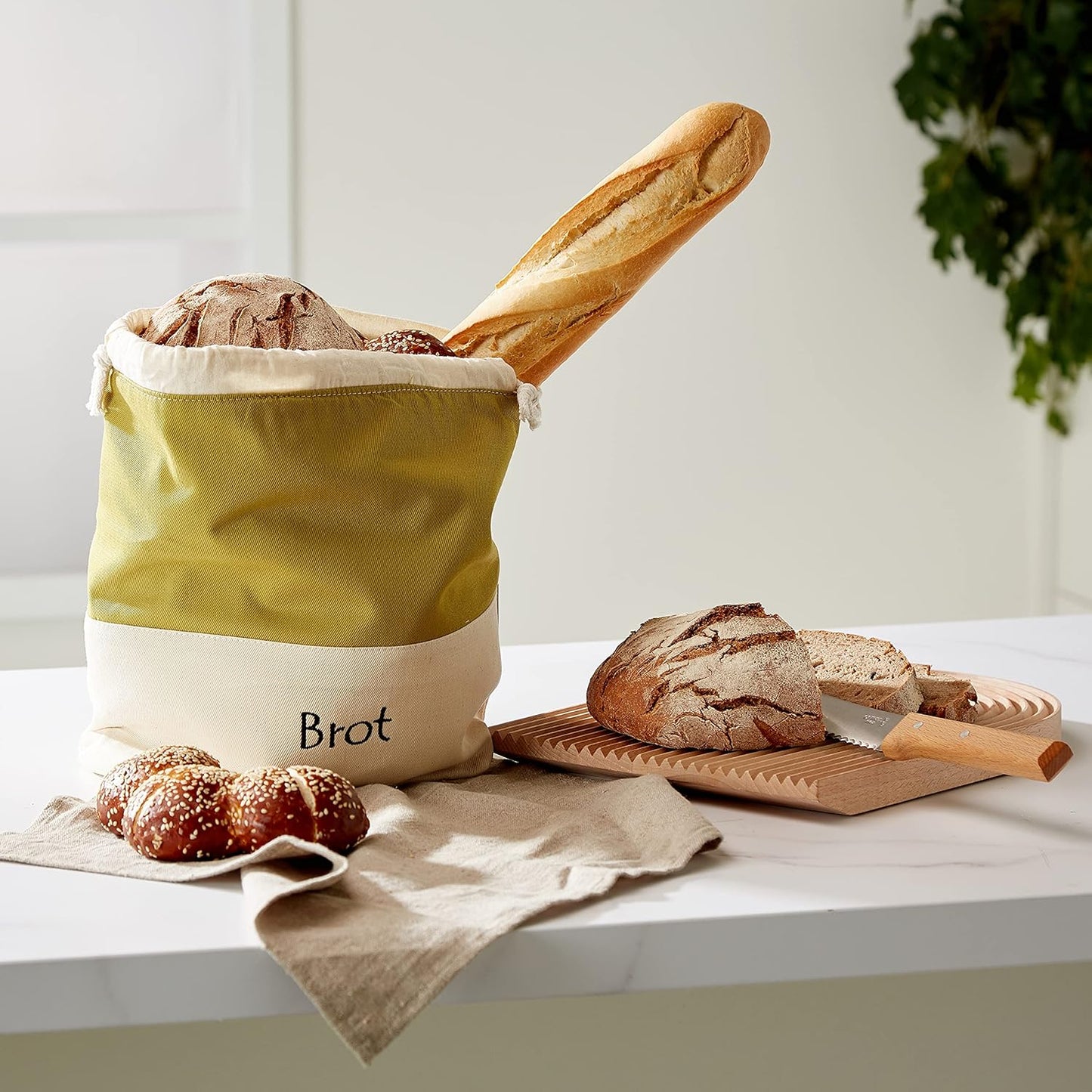 3-in-1 Brotbeutel, 3 in 1 Olive