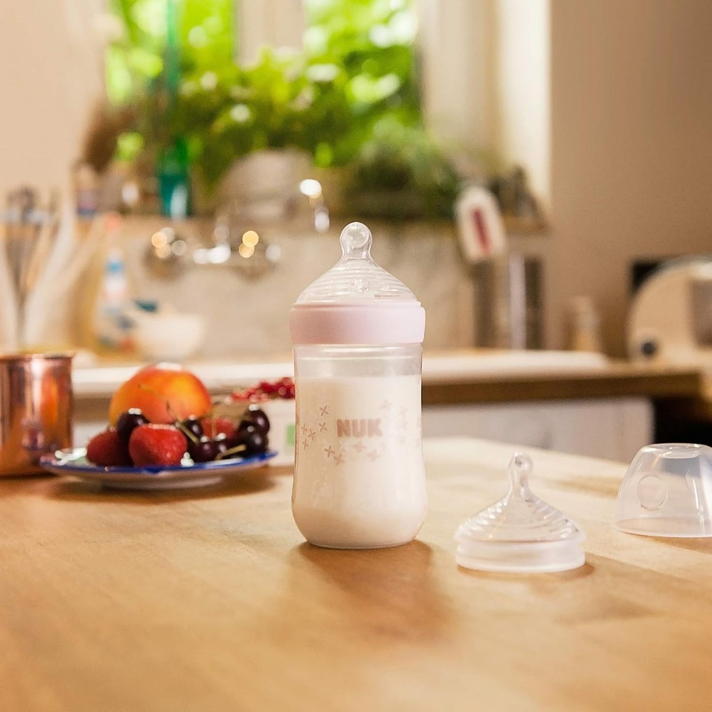 Nature Sense Babyflaschen-Set, 1 stück (2er Pack) Ohne Temperature Control Seifenblasen (Weiss)