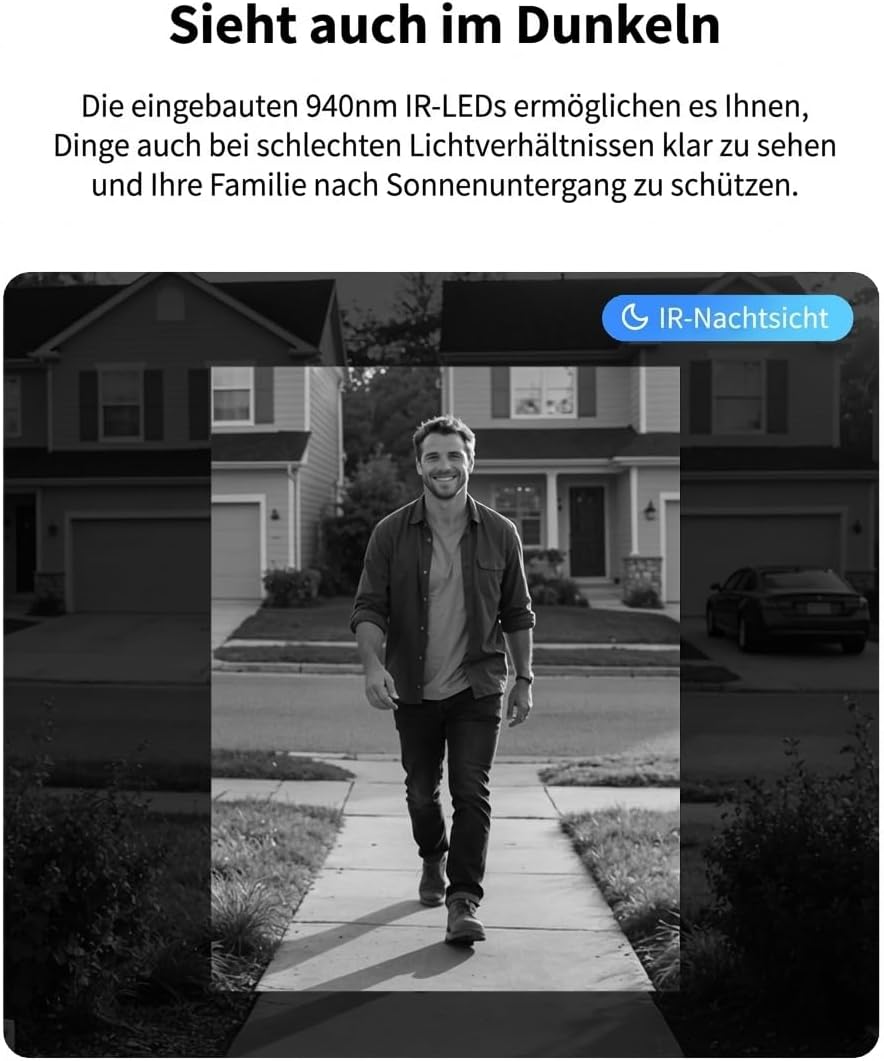 Türklingel-Kamera G400 mit Chime und 2K HD