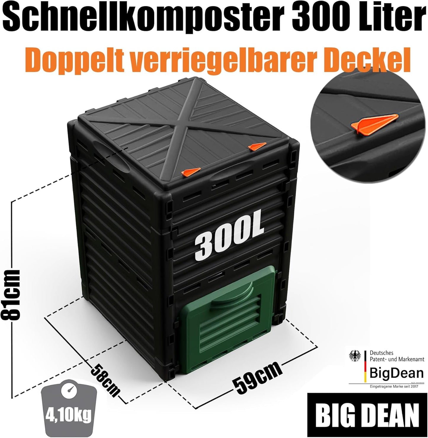 Gartenkomposter-Set, 2 Stück