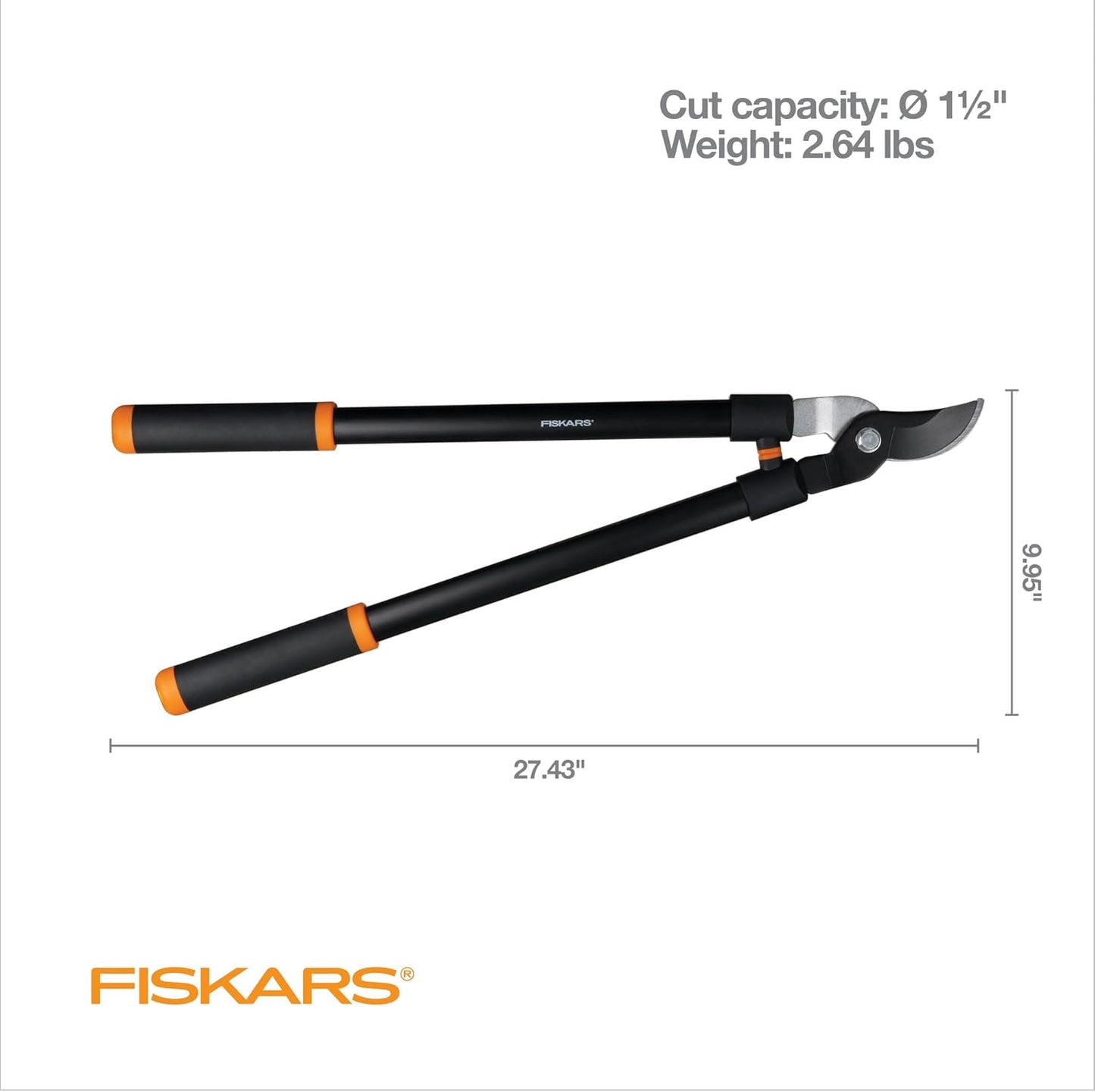 Bypass-Astschere mit präziser Stahlklinge, Bypass-Astschere 71,1 cm, Astschere