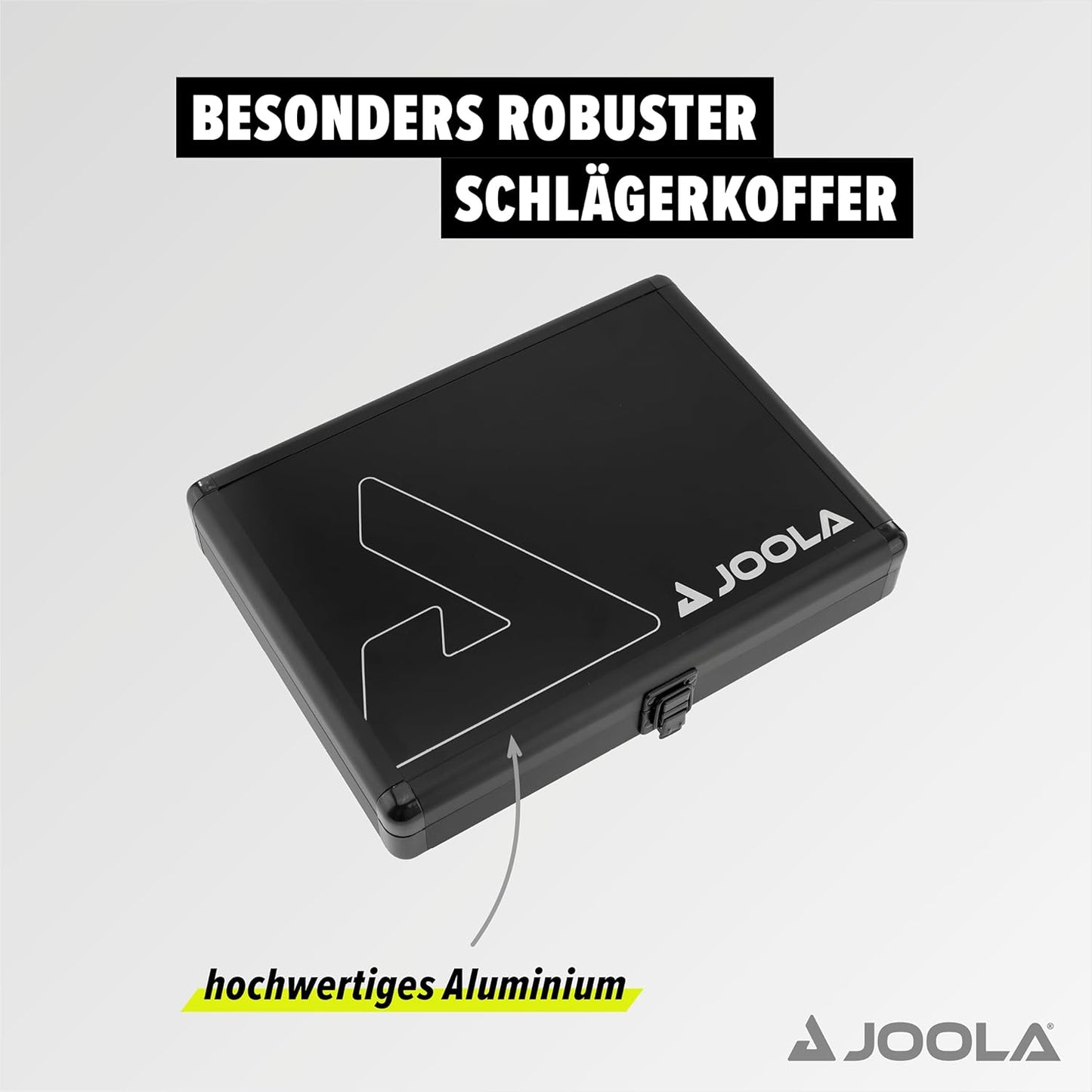 Alukoffer für 1 Tischtennisschläger und 3 Tischtennisbälle