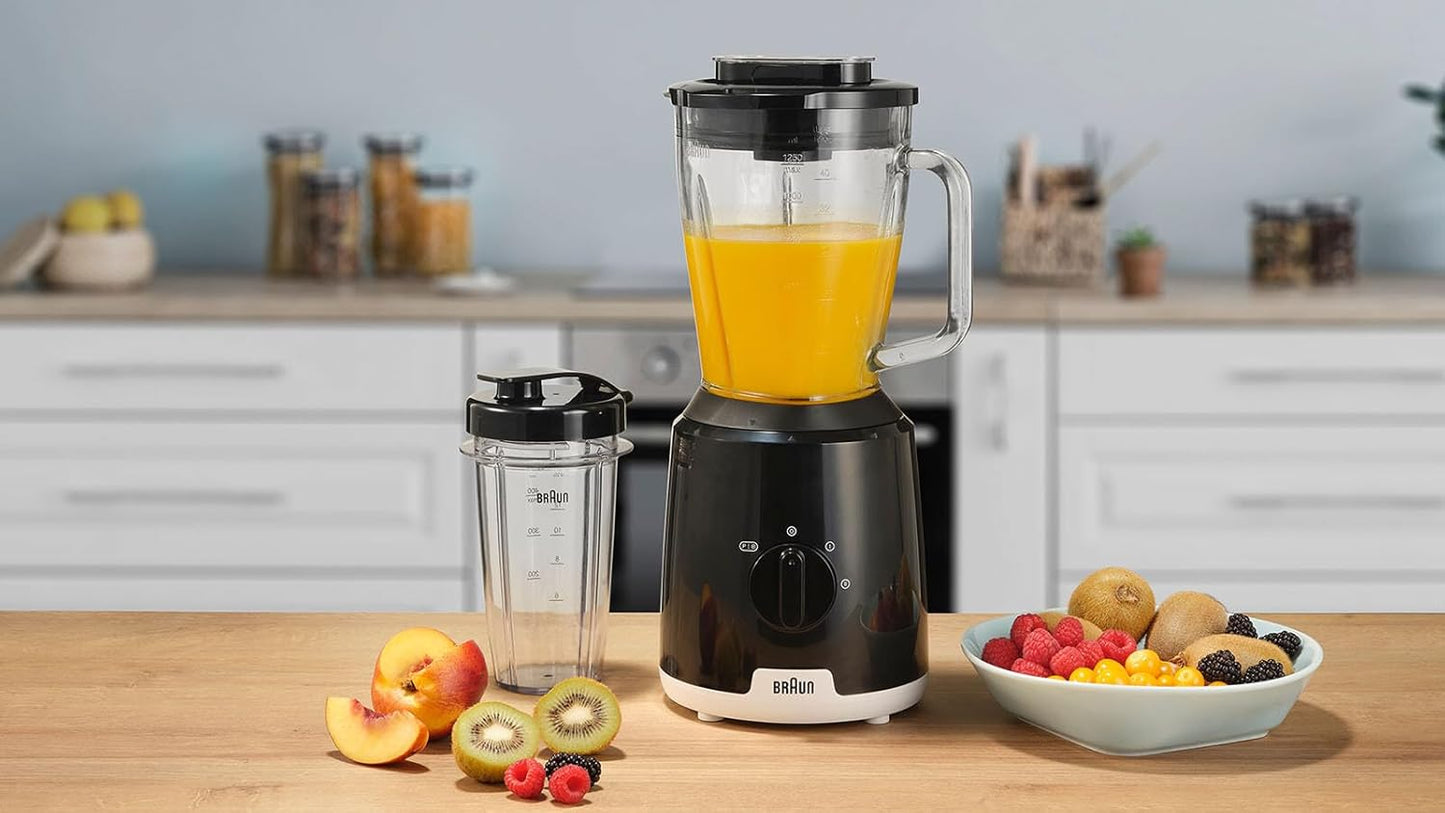 Standmixer Power Blend 1 JB1051, Schwarz Glas-Mixaufsatz