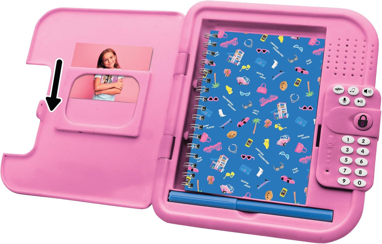 Elektronisches Tagebuch Barbie mit Stift & Notizbuch, Barbie
