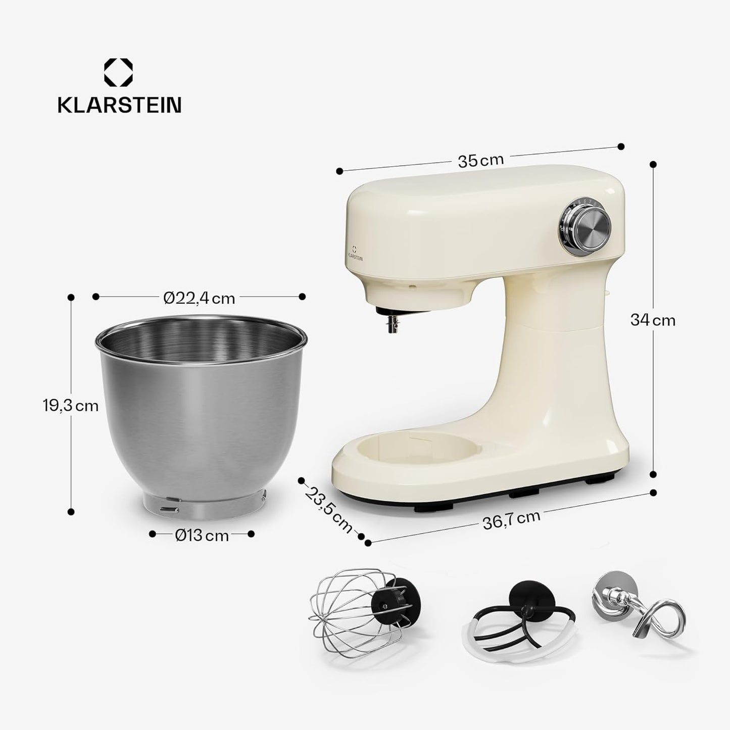 Bella Evo Küchenmaschine, Creme