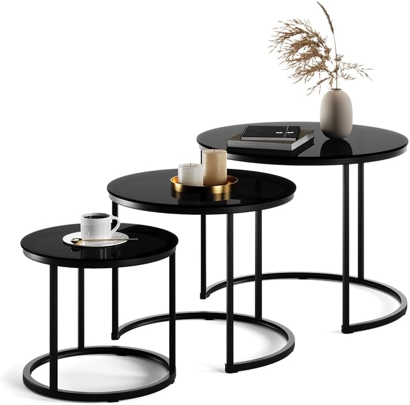 Couchtisch-Set Montreal, Glas 3er Set
