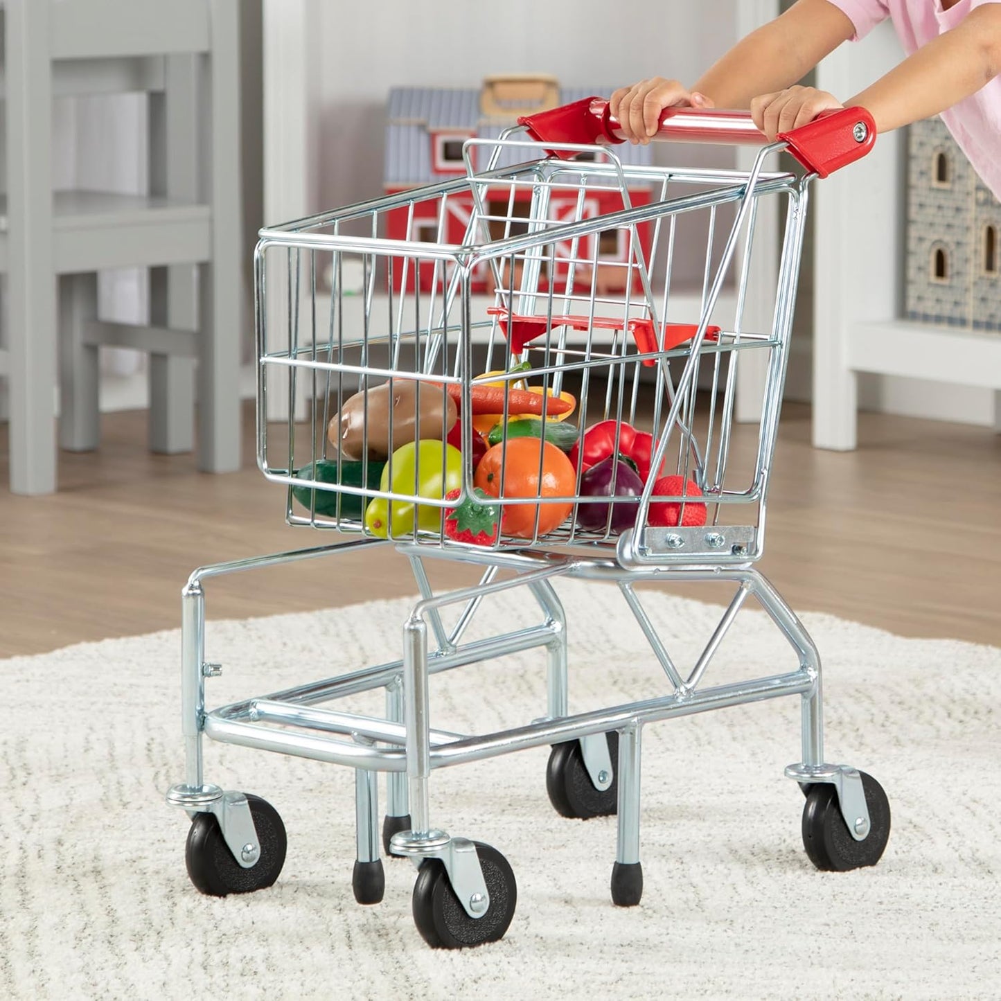 Einkaufswagen für Kinder, Griffhöhe 52 cm, Einkaufswagen