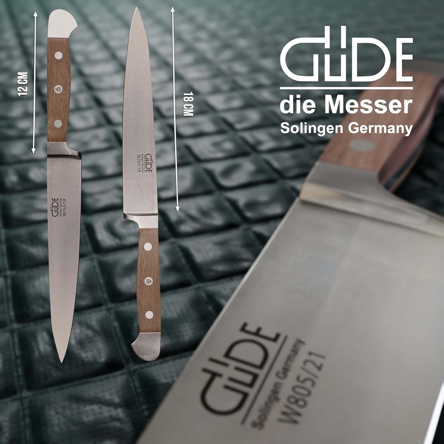 Alpha Walnuss Serie - Filiermesser, Walnuss