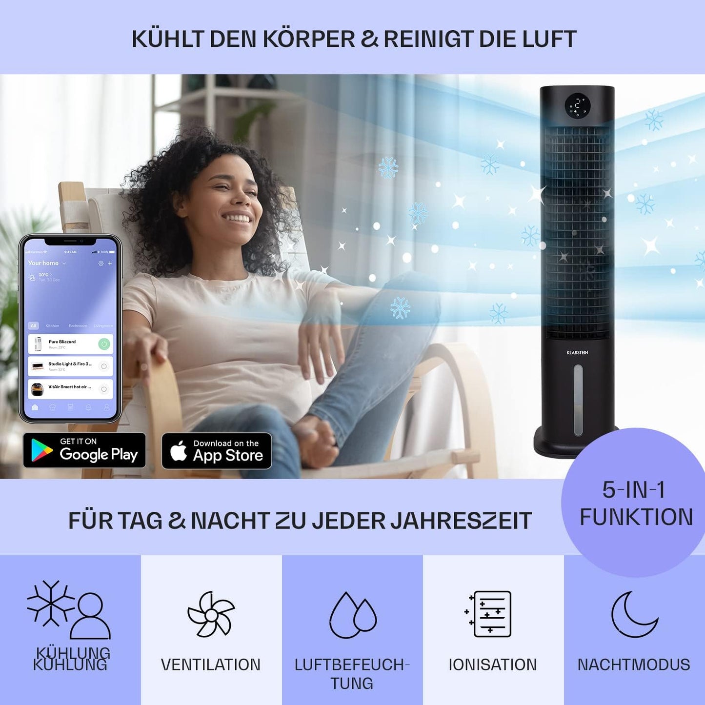 Luftkühler ‎ACO4-SkytwerGrndSmB, Schwarz, Grand Smart