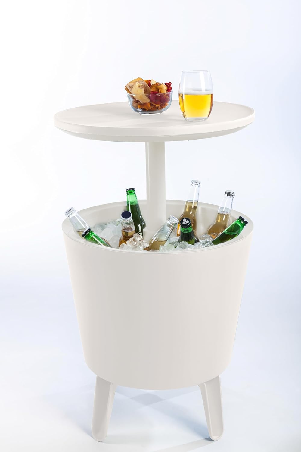 CoolBar Partytisch mit integriertem Kühlfach, Weiss