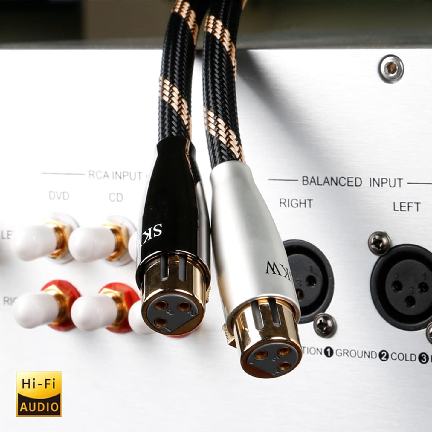 2-teiliges XLR Mikrofonkabel-Set, 1M XLR cable(A pair)