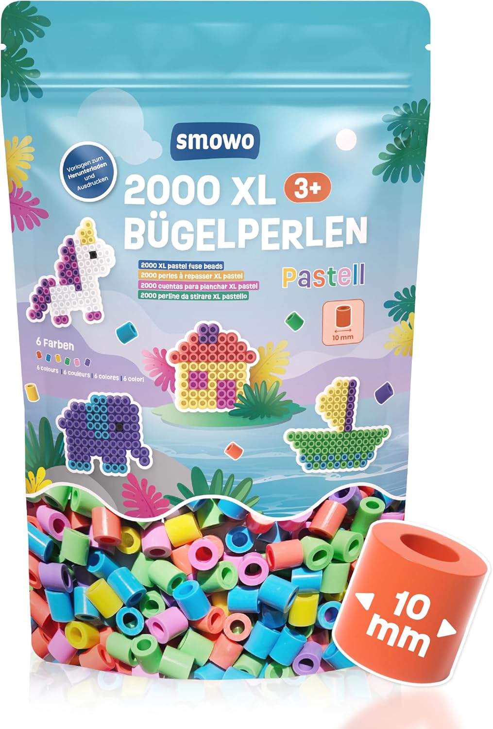 2000 Stück Bügelperlen, 2000