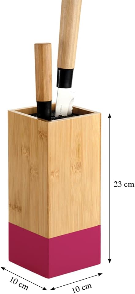 Messerblock aus Bambus, Beere