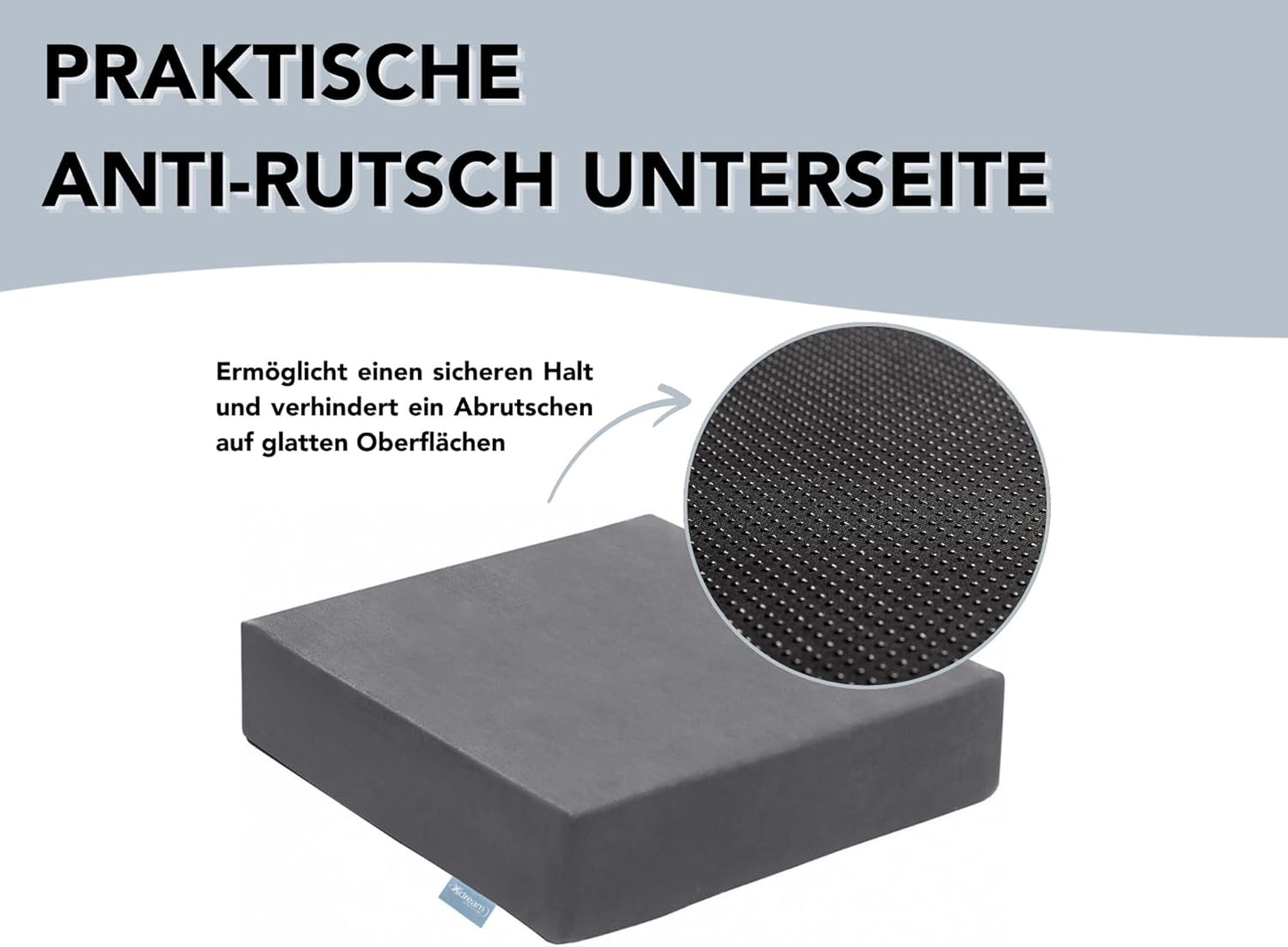 Sitzerhöhung mit waschbarem Bezug, 40cm x 40cm