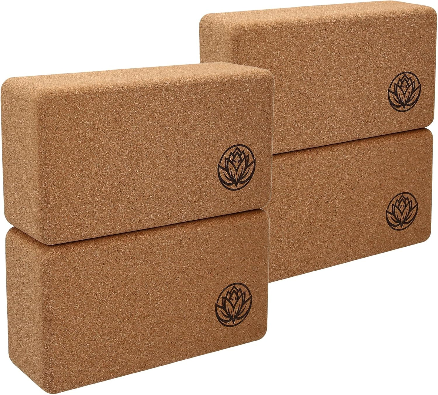 Yoga Block Set, braun 4 Stück