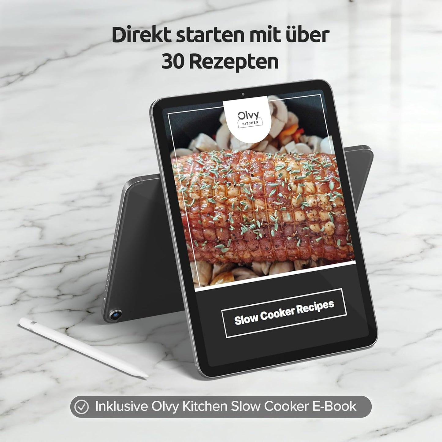 Slow Cooker 6L mit Keramik-Innentopf und 3 Stufen