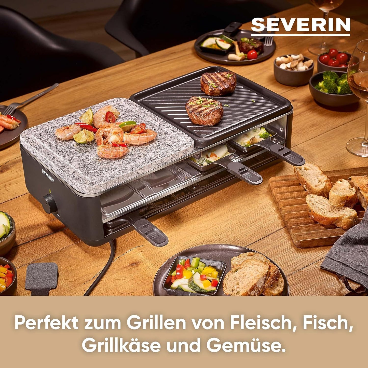 Raclette-Grill RG2366, NEU Black Line