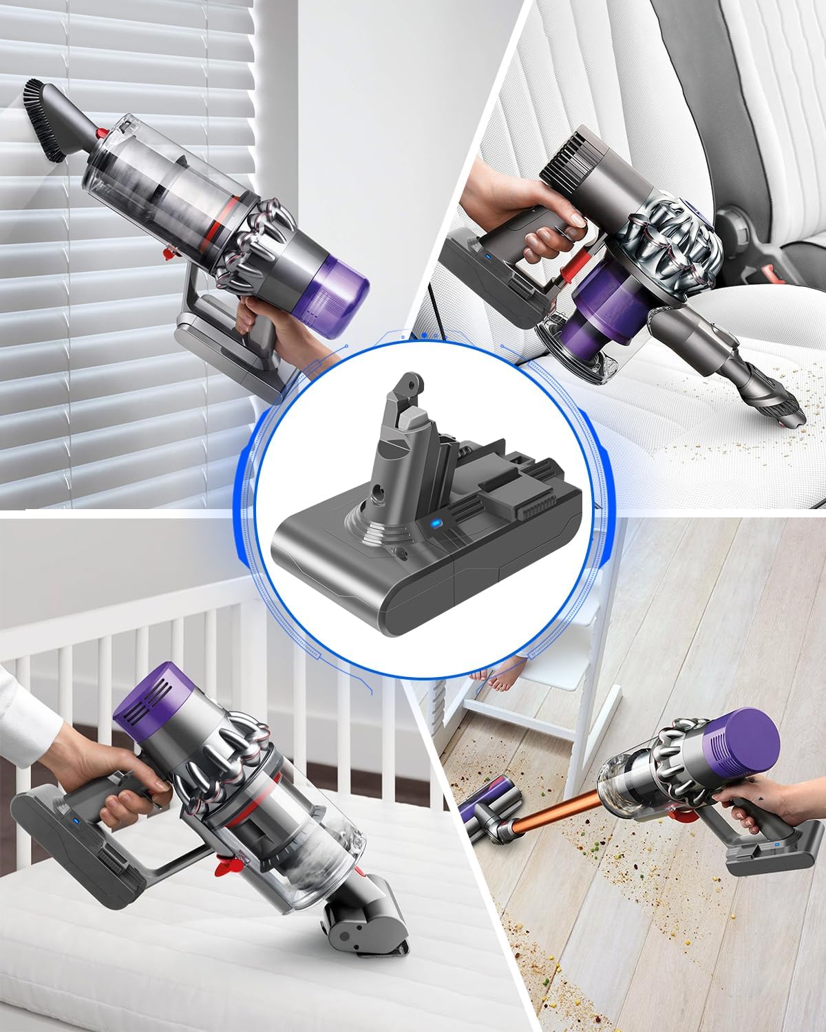 Ersatzakku für Dyson V6 Staubsauger