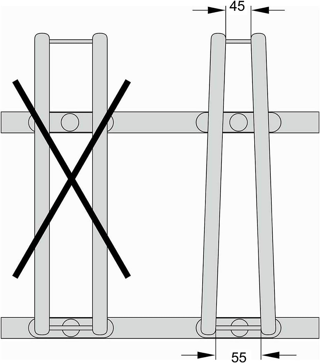 Veloständer mit 5 Stellplätzen