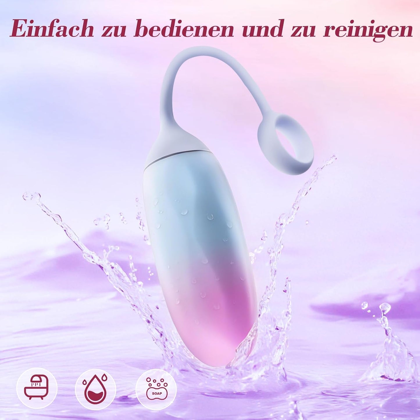 Mini Vibrator mit App-Fernbedienung, 10 Vibrationsmodi