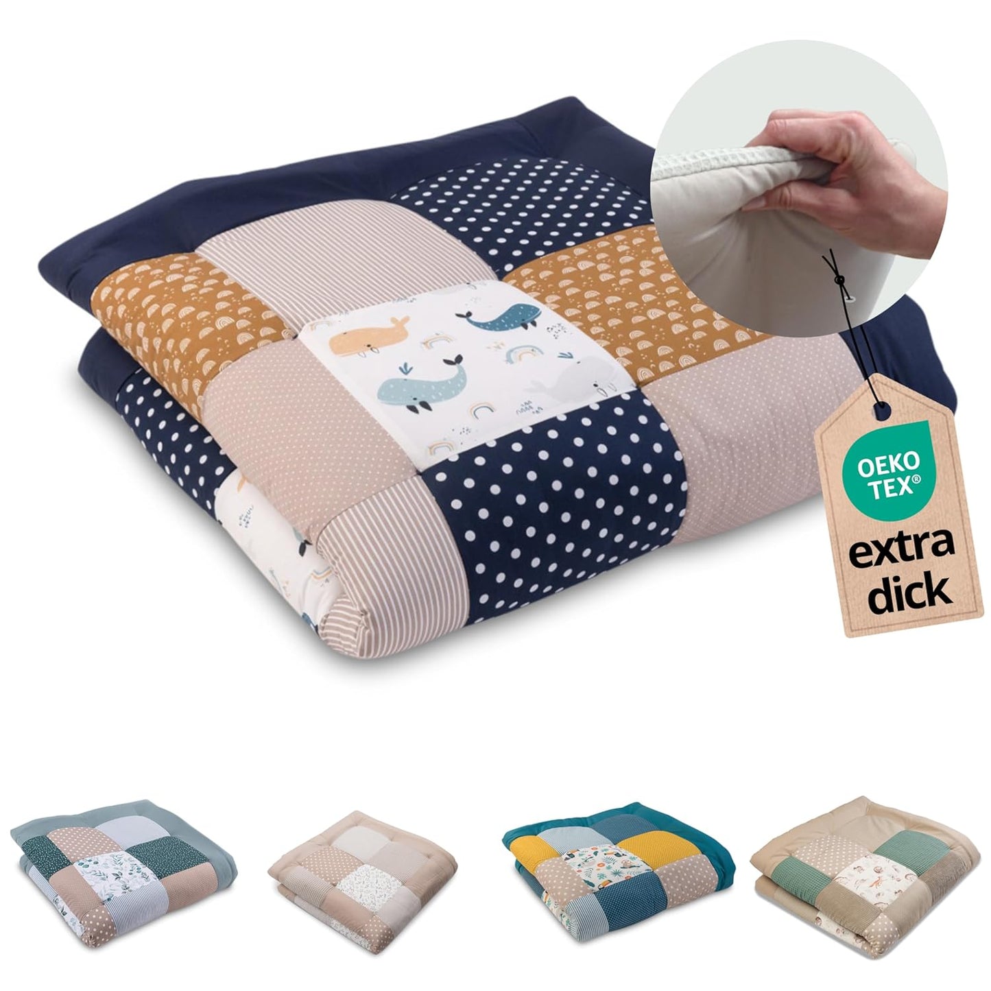 Krabbeldecke Wale, Wale